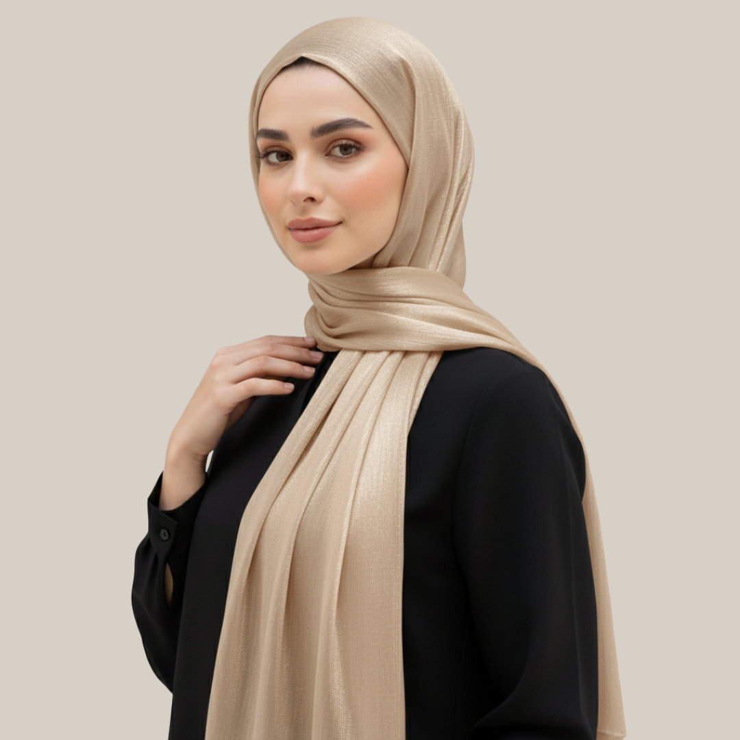 Shiny Chiffon Crinkle Hijab