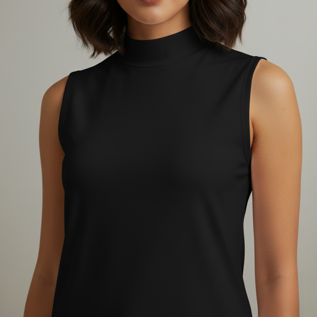 Solid Sleeveless Shirt