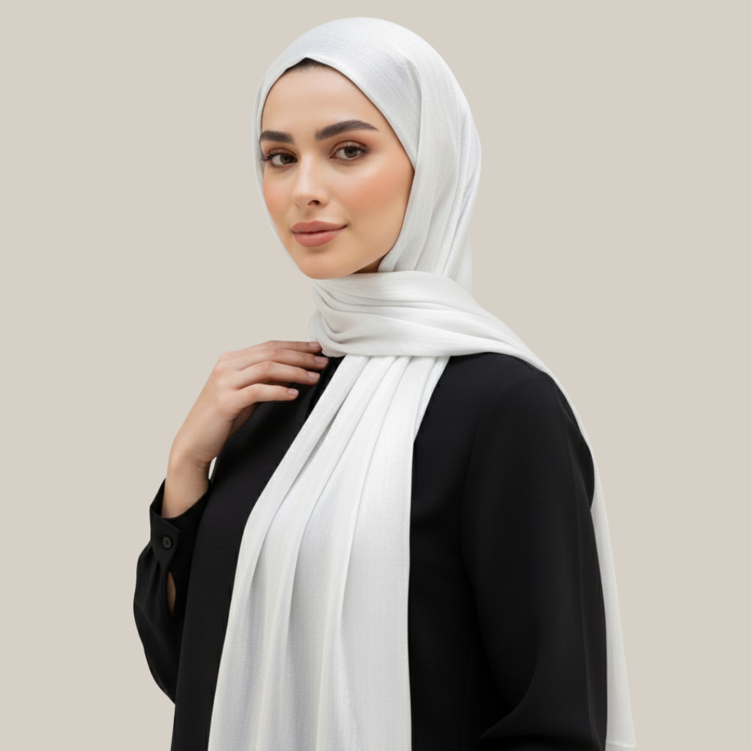 Shiny Chiffon Crinkle Hijab