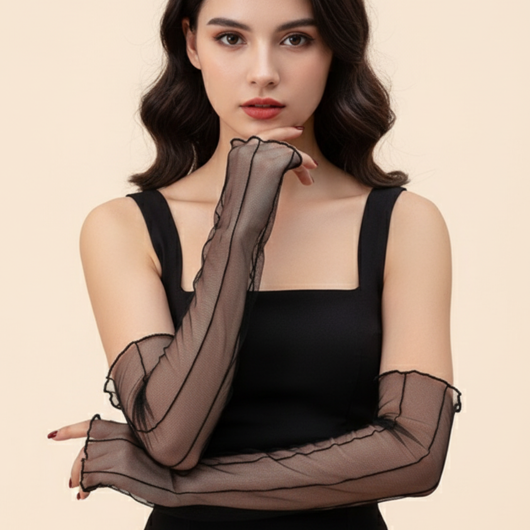 Delicate Net Line Sleeves