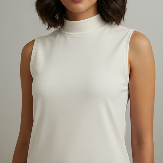 Solid Sleeveless Shirt