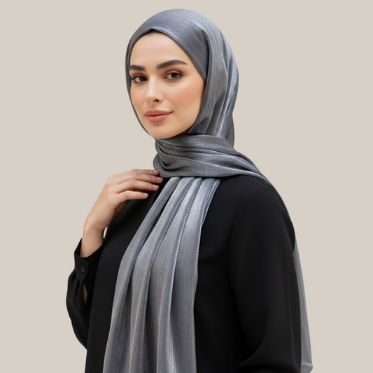 Shiny Chiffon Crinkle Hijab