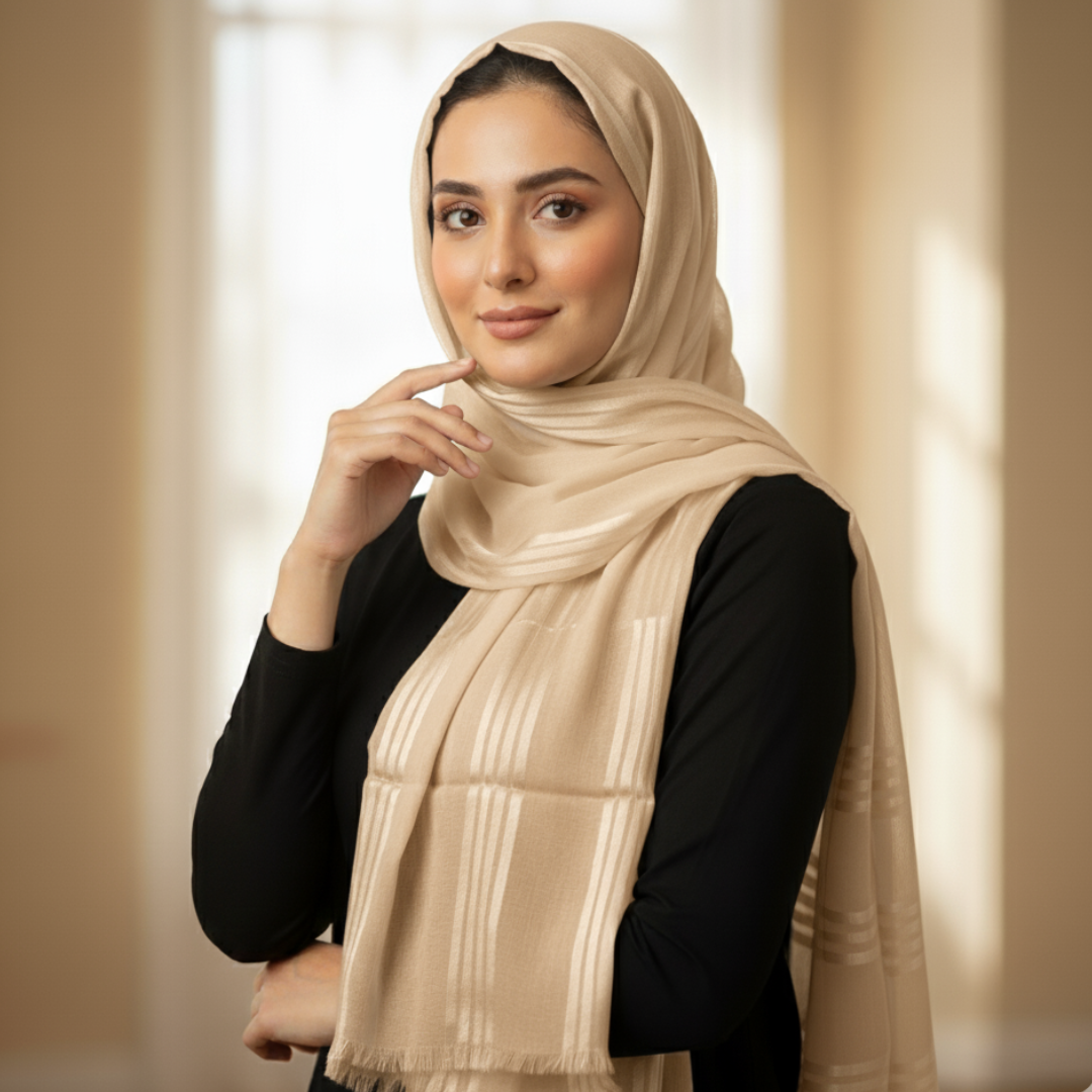 Timeless Linen Satin Hijab
