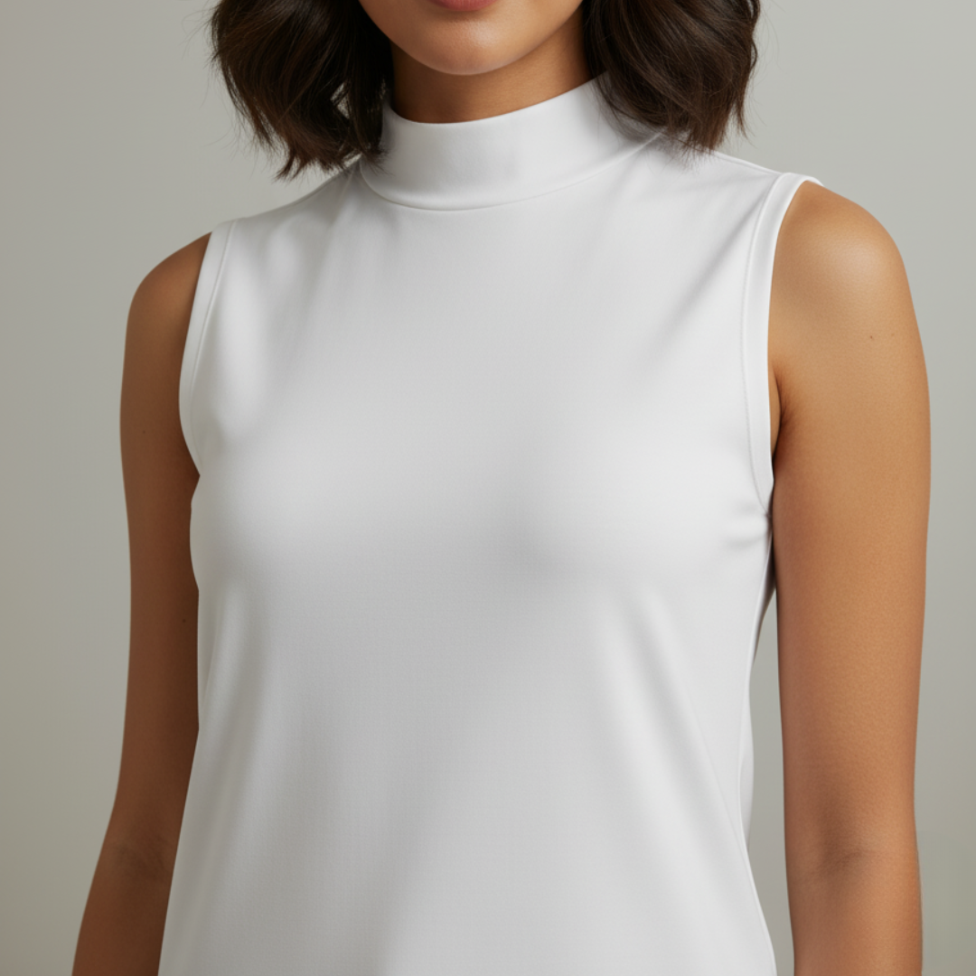 Solid Sleeveless Shirt