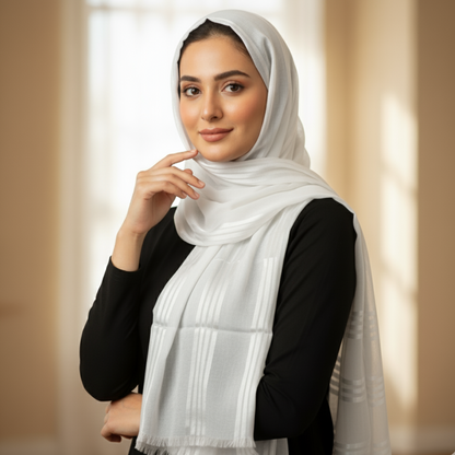 Timeless Linen Satin Hijab